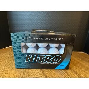 Nitro Golf Ultimate Distance Golf Balls - 45-Pack White 2-Piece Balls